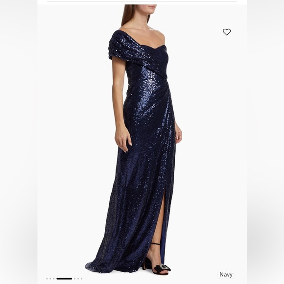 NWT Elegant off the shoulder gown - Picture 4 of 6